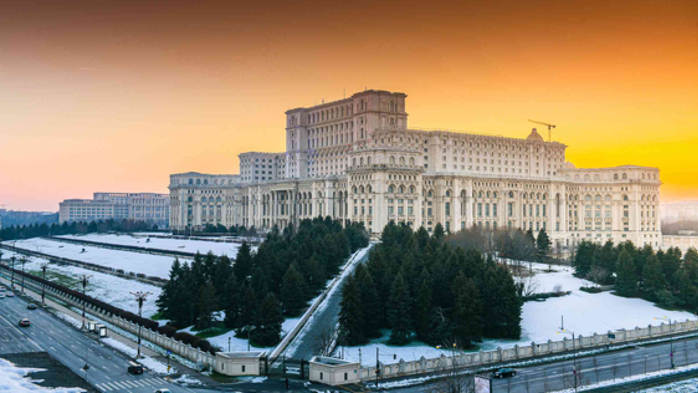 Palace of the Parliament building in Bucharest 